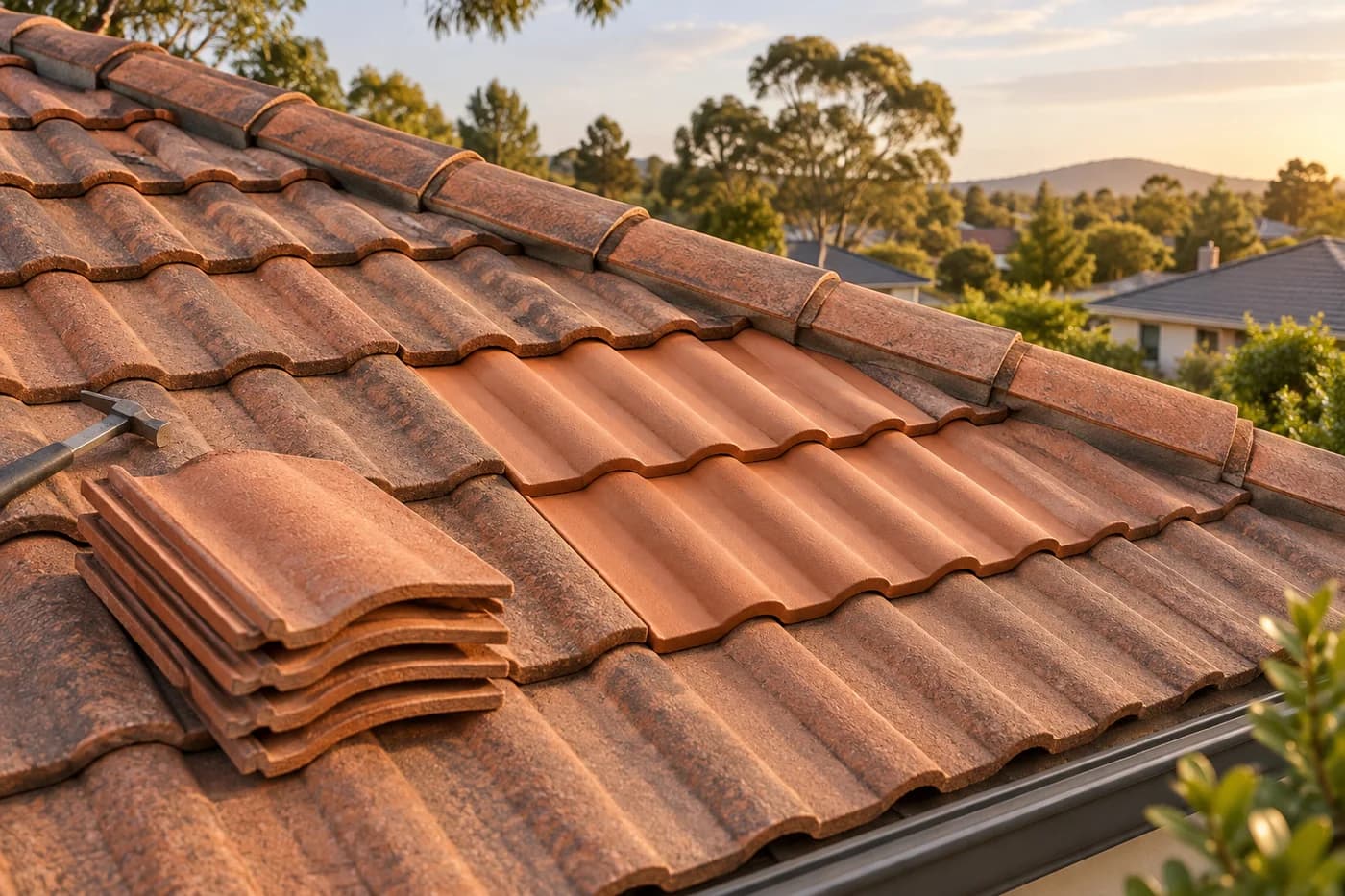 Tile roof repairs